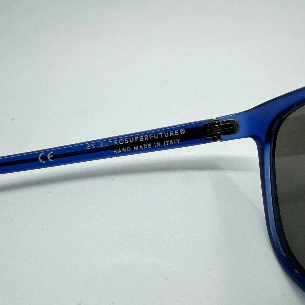 Carhartt Sunglasses By Retrosuperfuture Vintage‎ Blue Round Handmade H9436